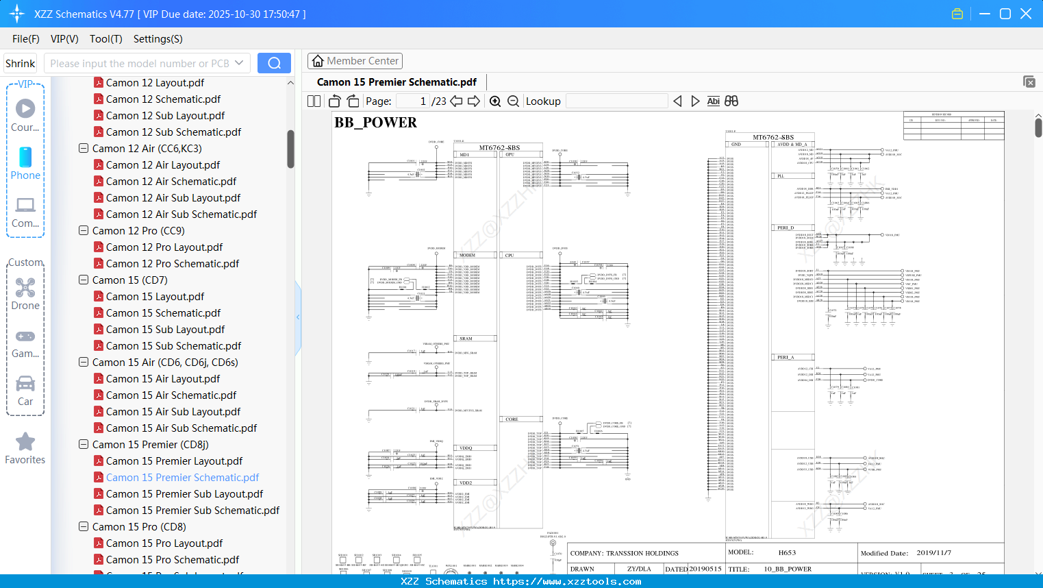Tecno Camon 15 Premier Schematic